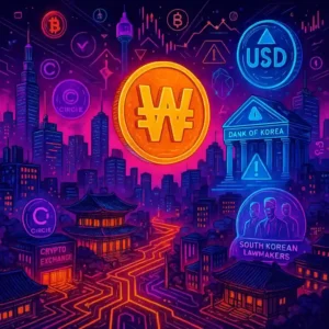 Circle executives meet with South Korean officials as debate over KRW stablecoin issuance continues.