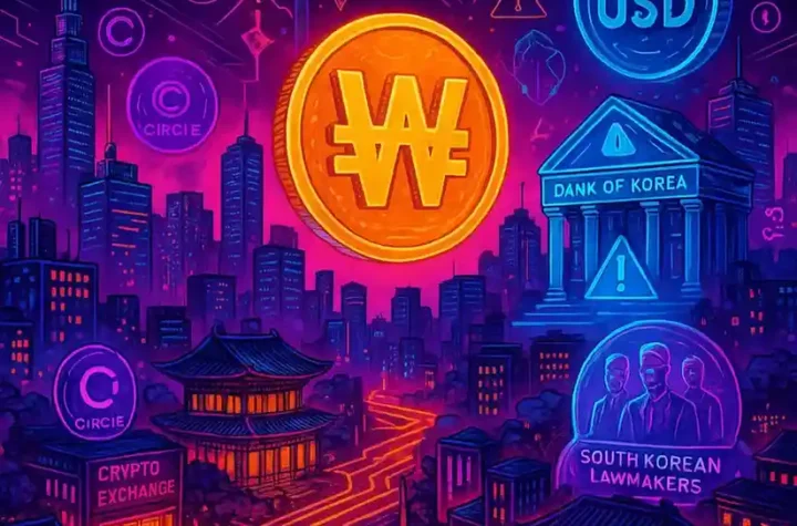 Circle executives meet with South Korean officials as debate over KRW stablecoin issuance continues.